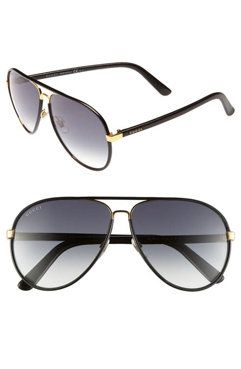 gucci sunglasses aviator leather|Gucci unisex aviator sunglasses.